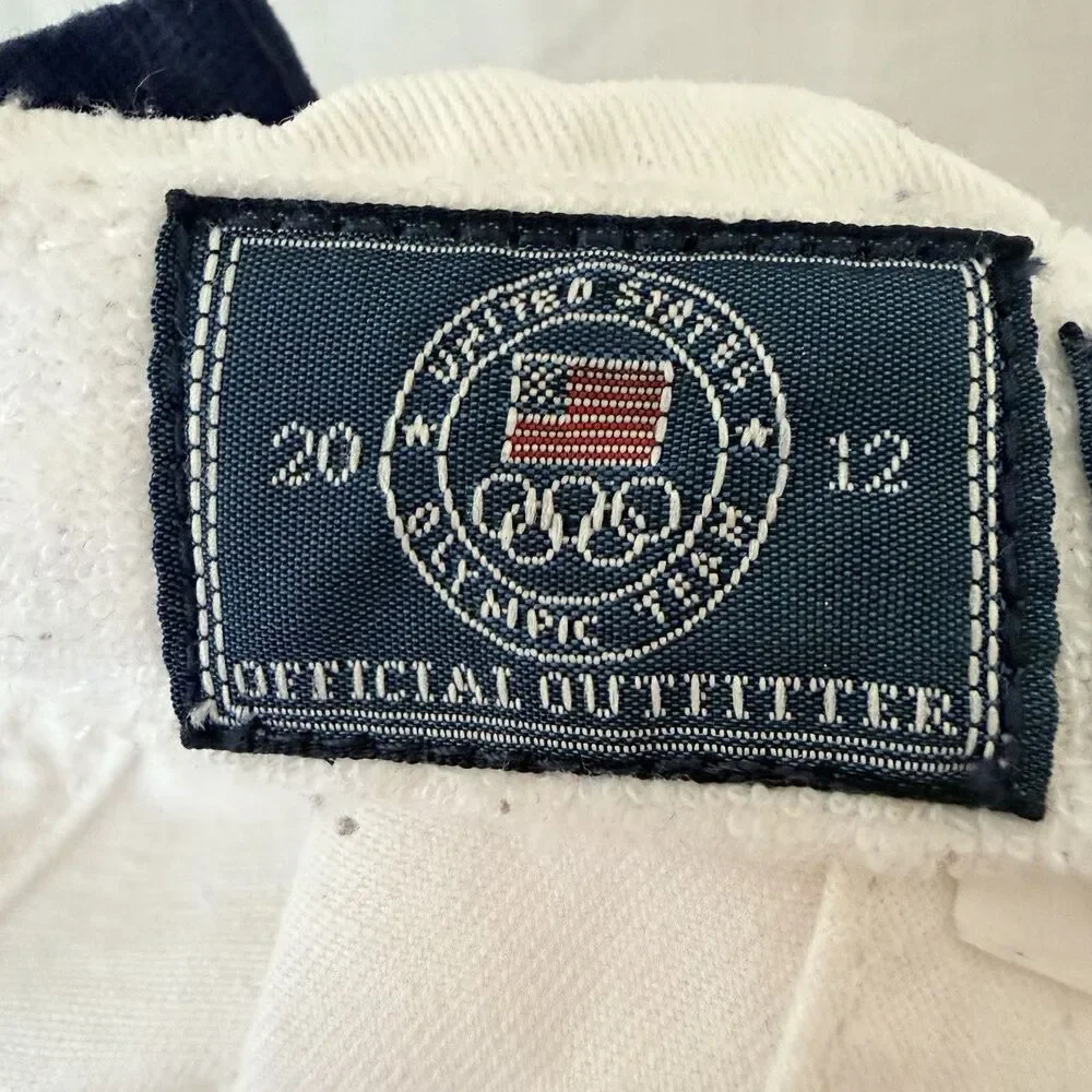 Polo Ralph Lauren Boys USA Olympic Team London 2012 White Cotton Cap Hat Sz 4-7